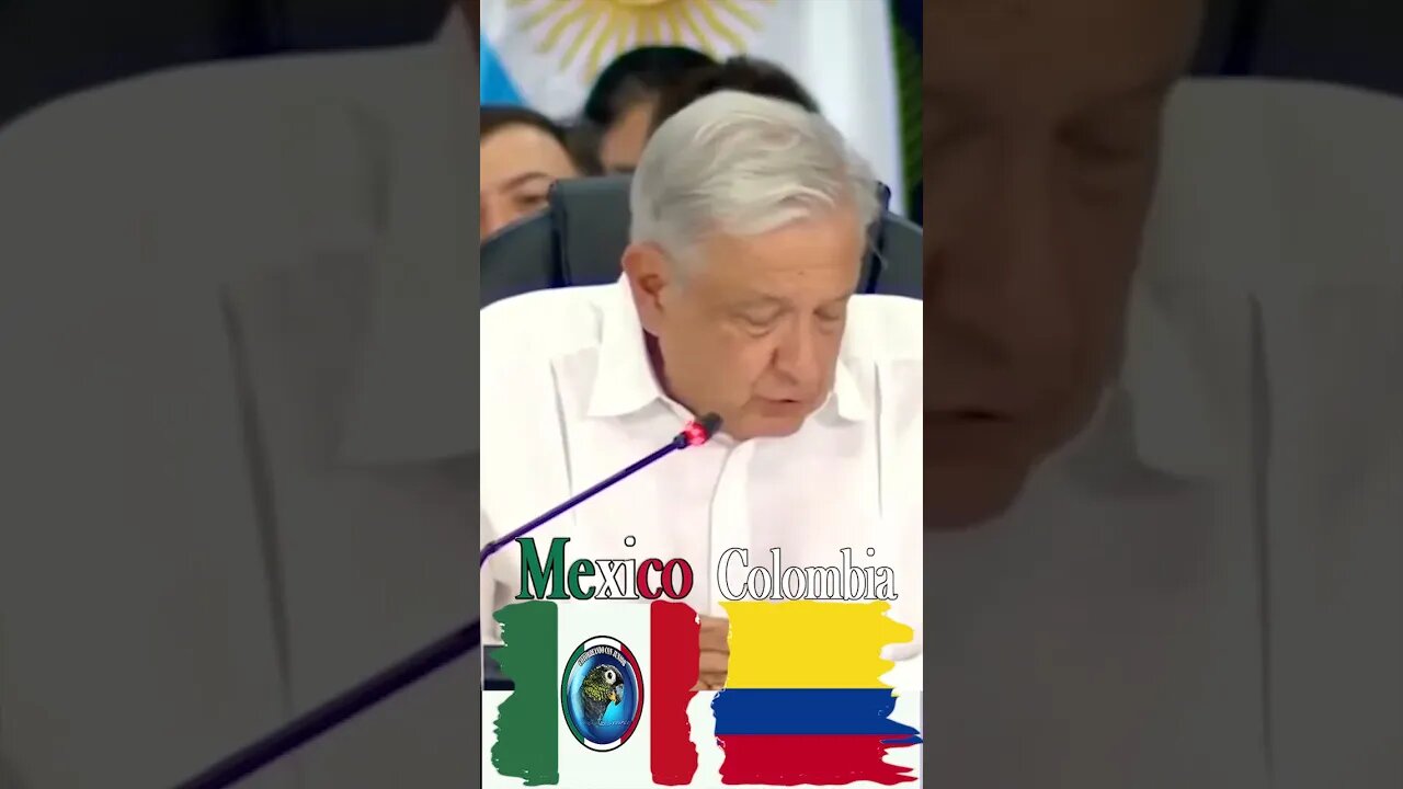 precidente AMLO en colombia