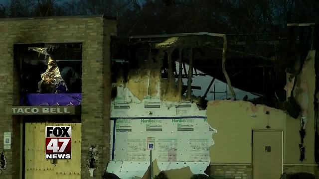 Taco Bell fans hold vigil after restaurant catches on fire