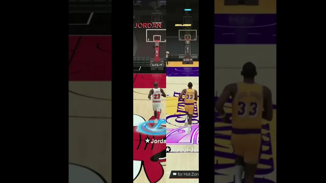 MICHEAL JORDAN vs KAREEM ABDUL-JABBAR #shorts