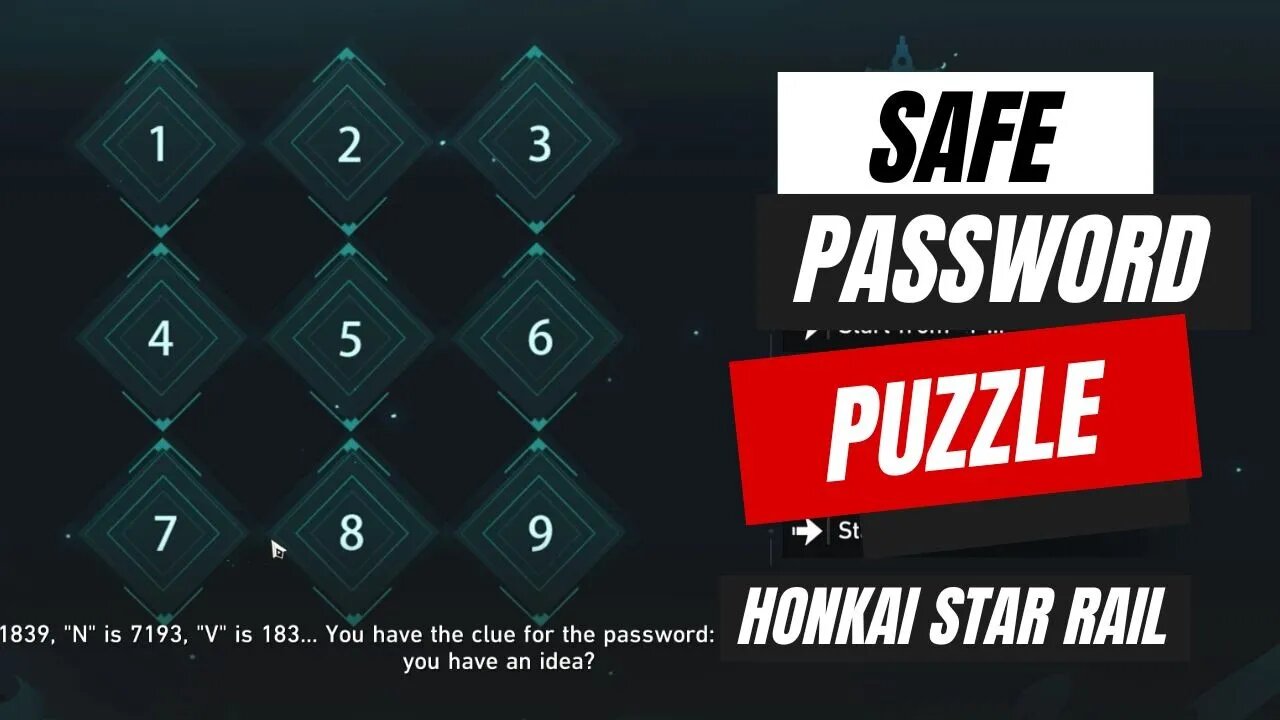 Open The Safe And Take Out The Deed Password | Honkai Star Rail