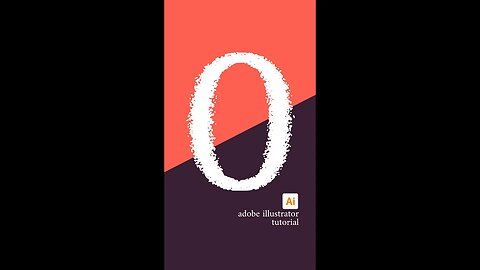 Jagged Text Effect Adobe Illustrator Short Video Tutorial #shorts