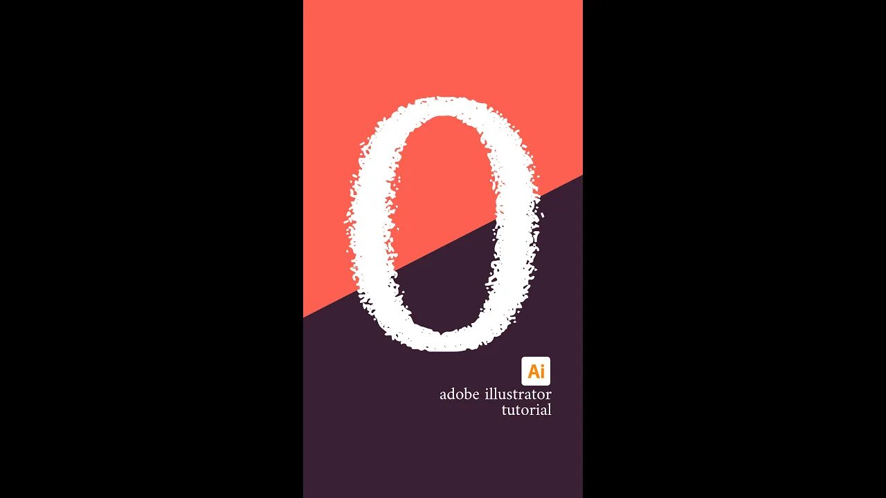 Jagged Text Effect Adobe Illustrator Short Video Tutorial #shorts