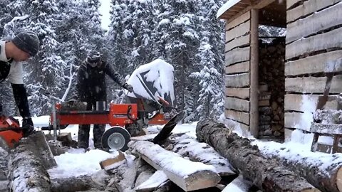 16 @@@@@ Cold Weather at the Cabin Life in Alaska
