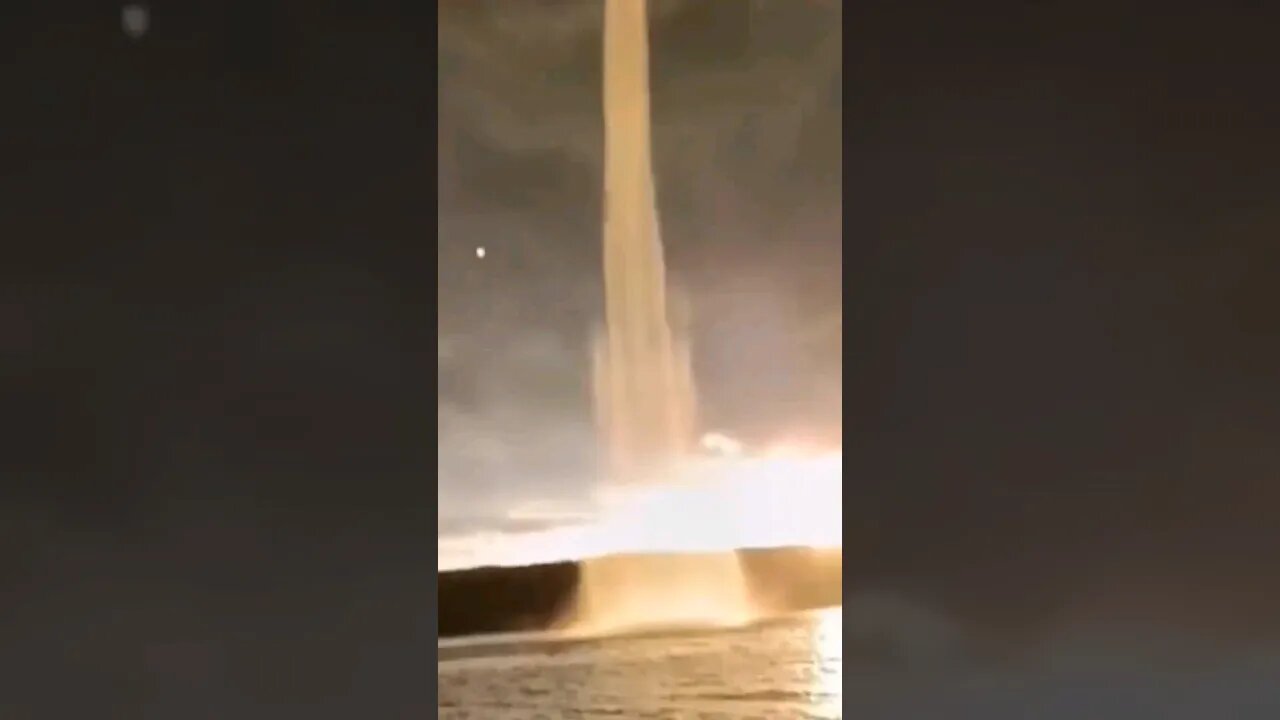 MASSIVE Russian water spout!