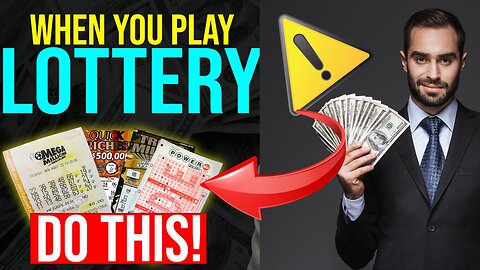 When you play the lottery, do this! The ways to win the game