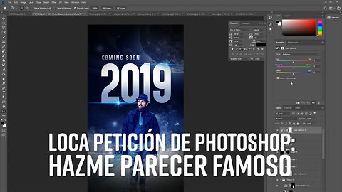 Photoshop Timelapse: Haciendo un póster de estrella de cine