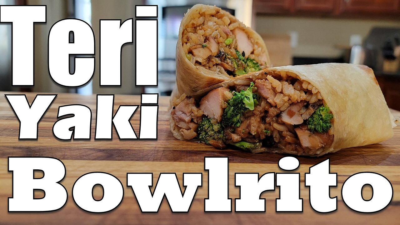 Turning a Teriyaki Bowl into A Crazy Burrito, Yes It's Awesome!