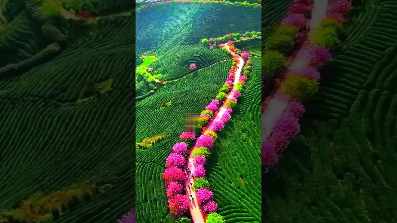 world beautiful scenery video of colorful mountains.