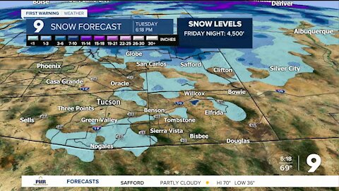 Wind, cooler air, rain showers and mountain snow all on the way