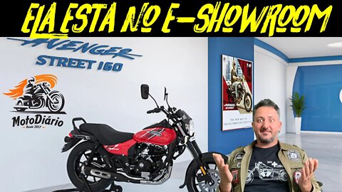 BAJAJ VEM AI: 💯 Avenger Street 160 💯 já está exposta no E-SHOWROOM da MARCA
