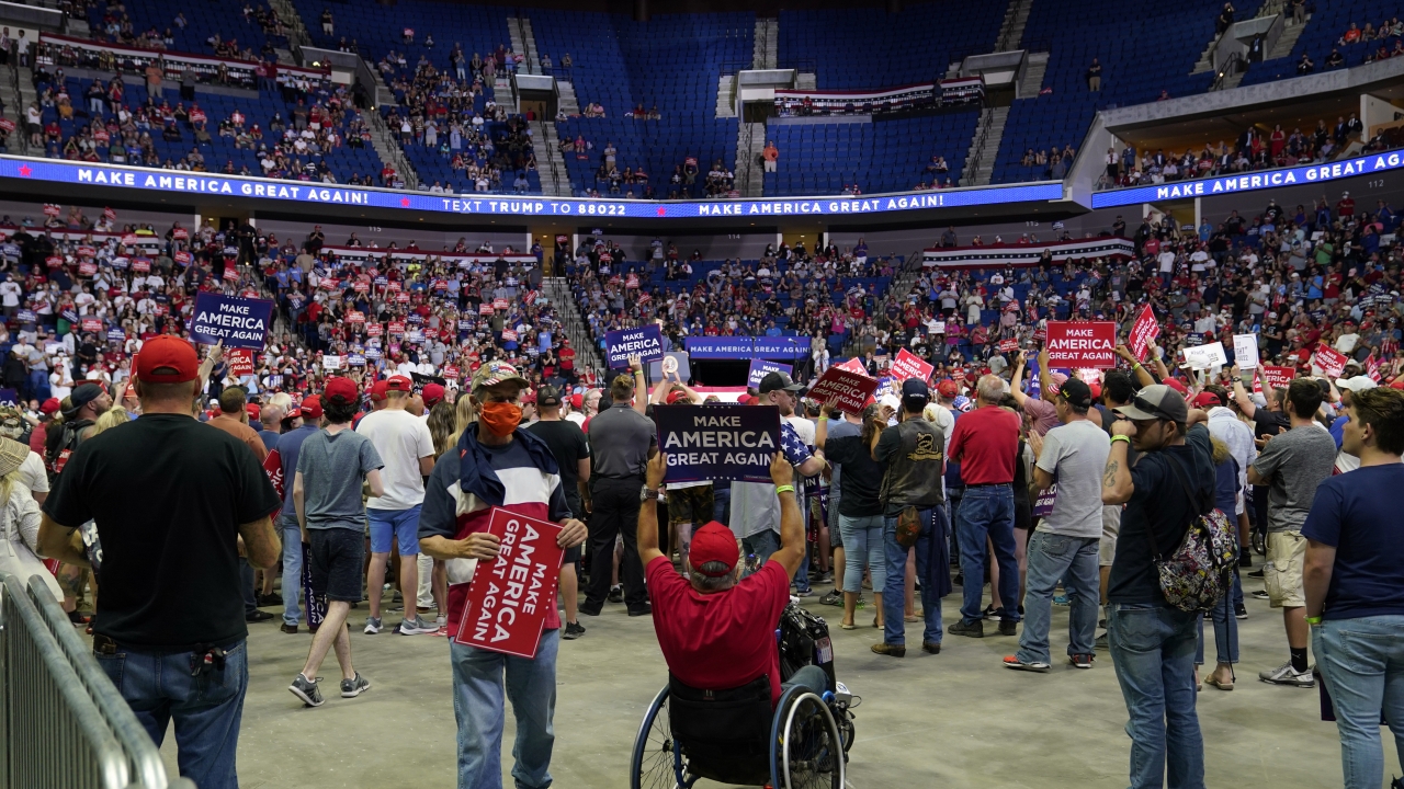 Trump Campaign Blames Protesters, Media For Modest Crowd In Tulsa