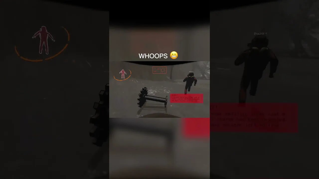 Why did she run right next to it 😂🤦🏽♂️ #funny #gaming #youtube #shorts