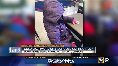 Donations from around the world pour in for Baltimore City Schools