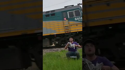 Don't Read Newspapers Near Train Tracks #shorts #trains