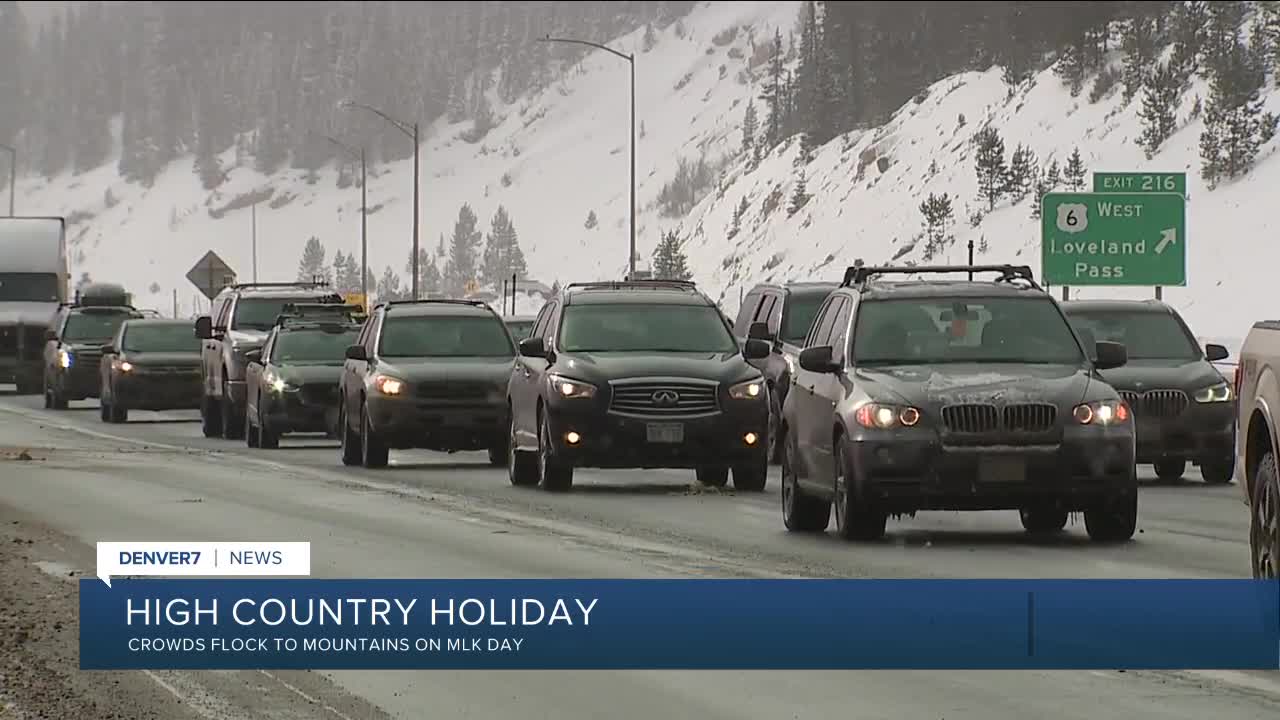 Crowds flock to mountains on MLK Day