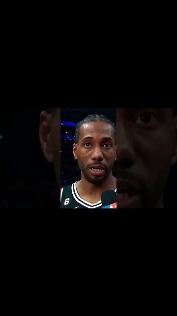 Kawhi Leonard is mad excited in this interview. #YoutubeShorts