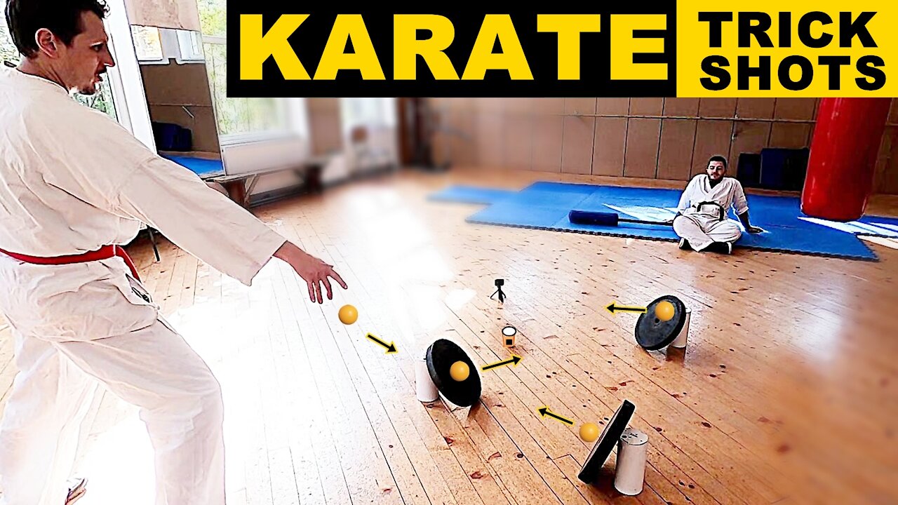 KARATE TRICK SHOTS | EXACT GUYS