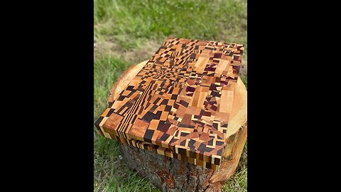 World’s most Abstract Chopping Block #shorts #woodworking