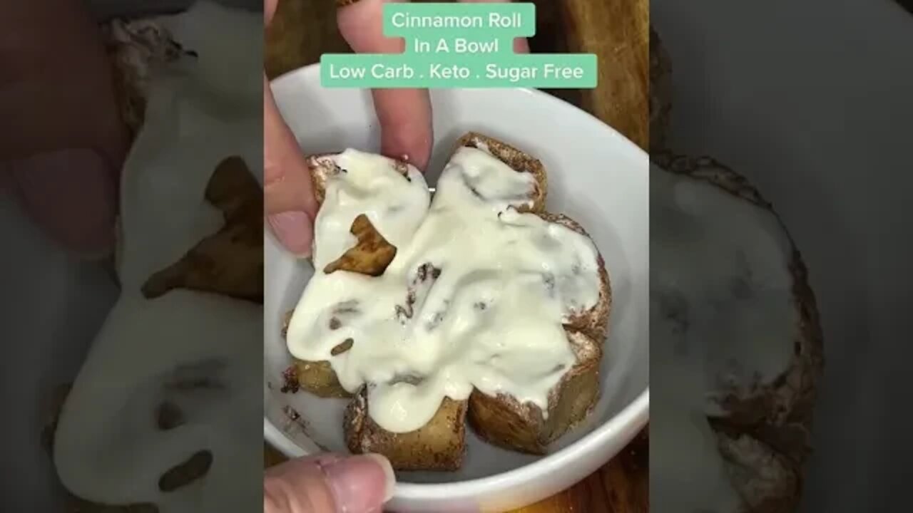 Keto Low-Carb Cinnamon Roll #shorts By Tiktok @gamgams.kitchen