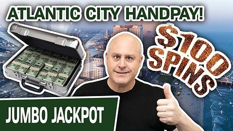 💥 $100 SLOT SPINS in Atlantic City 🎰 UNBELIEVABLE Jackpot Handpay
