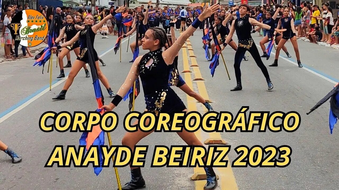 CORPO COREOGRÁFICO 2023 - BANDA MARCIAL ANAYDE BEIRIZ 2023 - DESFILE CÍVICO 2023 - MANGABEIRA - PB.