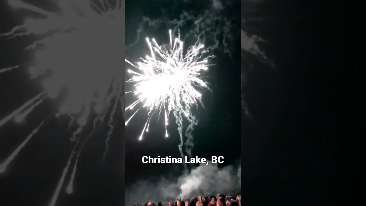 Fireworks on Holloween. Christina Lake, BC #shorts