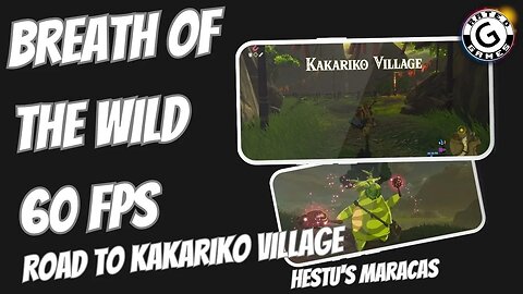 Breath of the Wild 60fps - Road to Kakariko Village and Hestu's Maracas