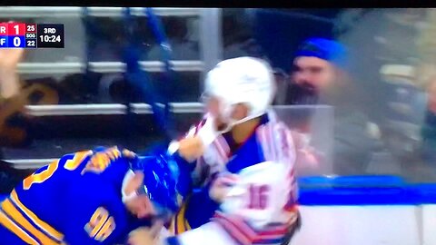 Rangers #16 Vincent Trocheck vs. Sabres #96 Nic Aube-Kubel 🤜🏻🤛🏻👊🏻✊🏻