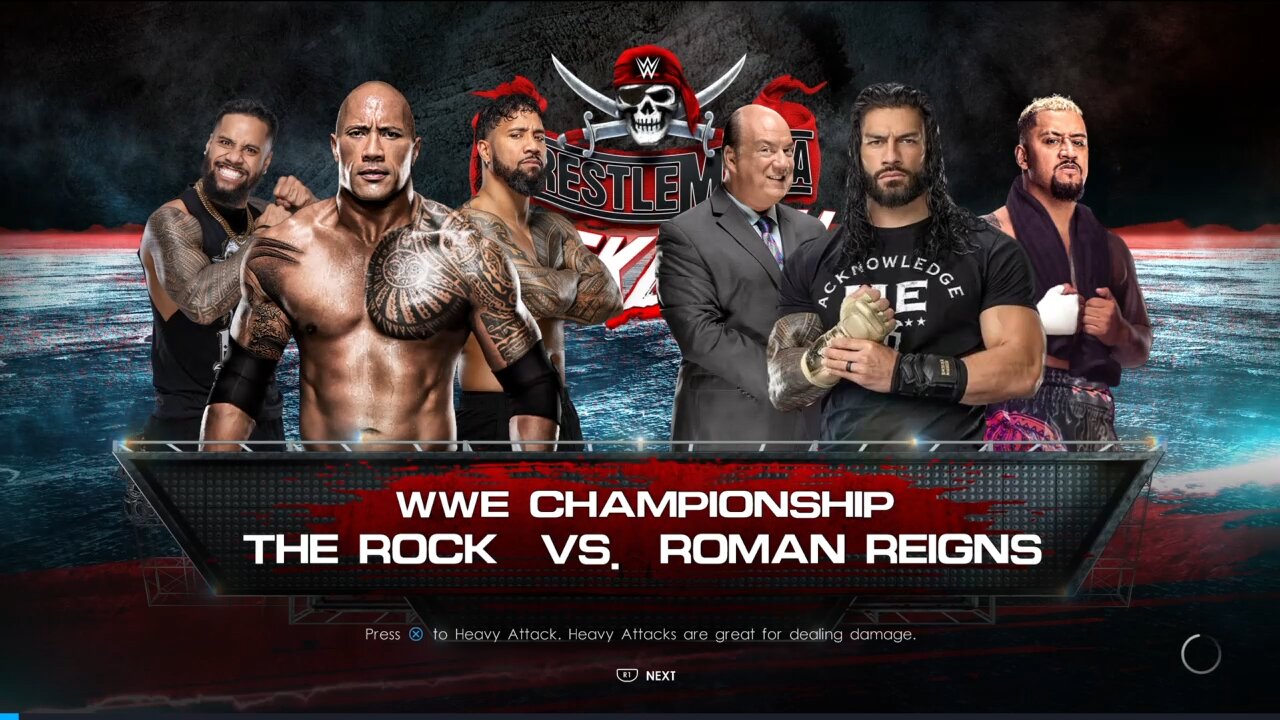 WWE 2K22 Roman Reigns vs The Rock Undisputed WWE Universal Championship