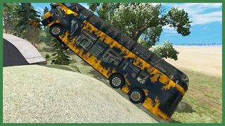 TruckFails | Cars Vs Giant Bulge #03 | BeamNG.Drive |TrucksFails