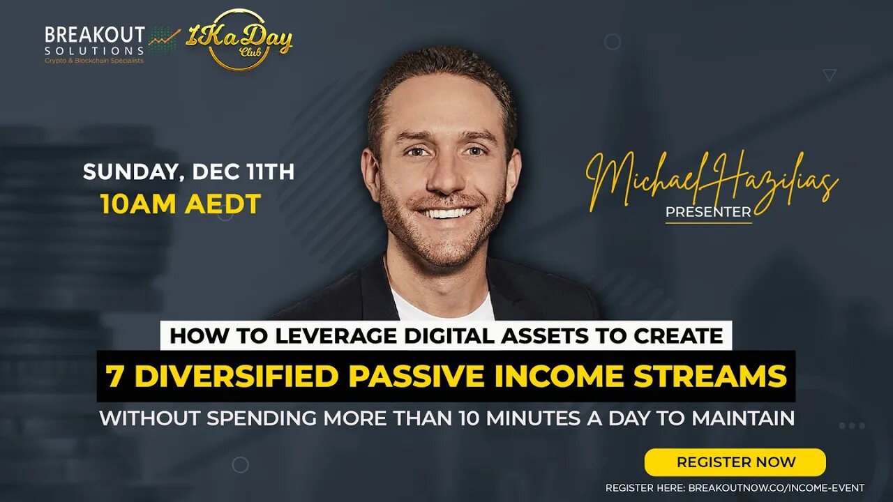 Join us this December 11th on How to Leverage Digital Assets to Create 7 Passive Income Streams!