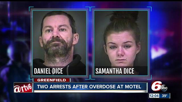 2 arrested in Greenfield after woman overdoses in motel
