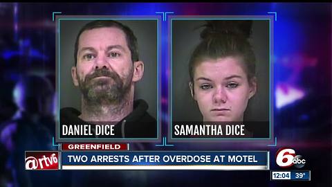 2 arrested in Greenfield after woman overdoses in motel