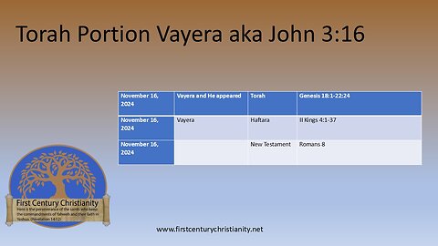 Messianic Torah Portion Vayera