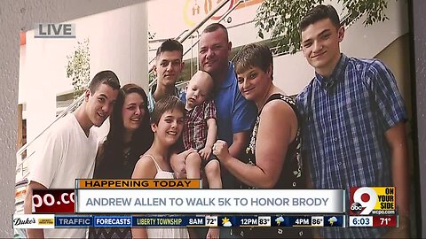 Family members walk 5K in honor of Brody Allen