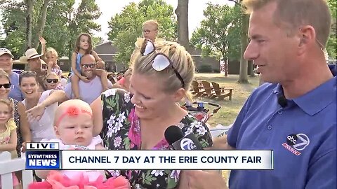 7 First Alert Meteorologist Autumn Lewandowski makes an appearance at the 180th Erie County Fair