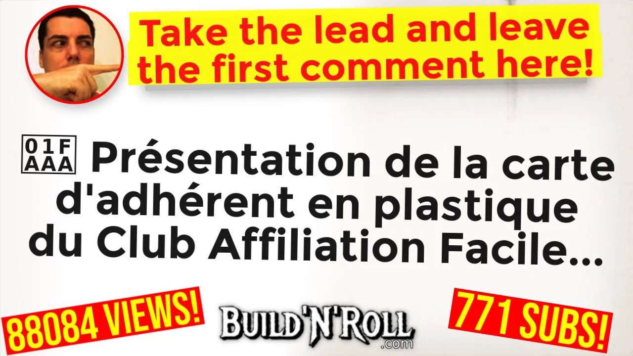 🪪 Présentation de la carte d'adhérent en plastique du Club Affiliation Facile...