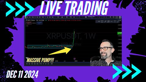 MASSIVE $XRP PUMP! Is it OVER? Live Trading 12/12/2024 $Bitcoin $Forex $Stocksf