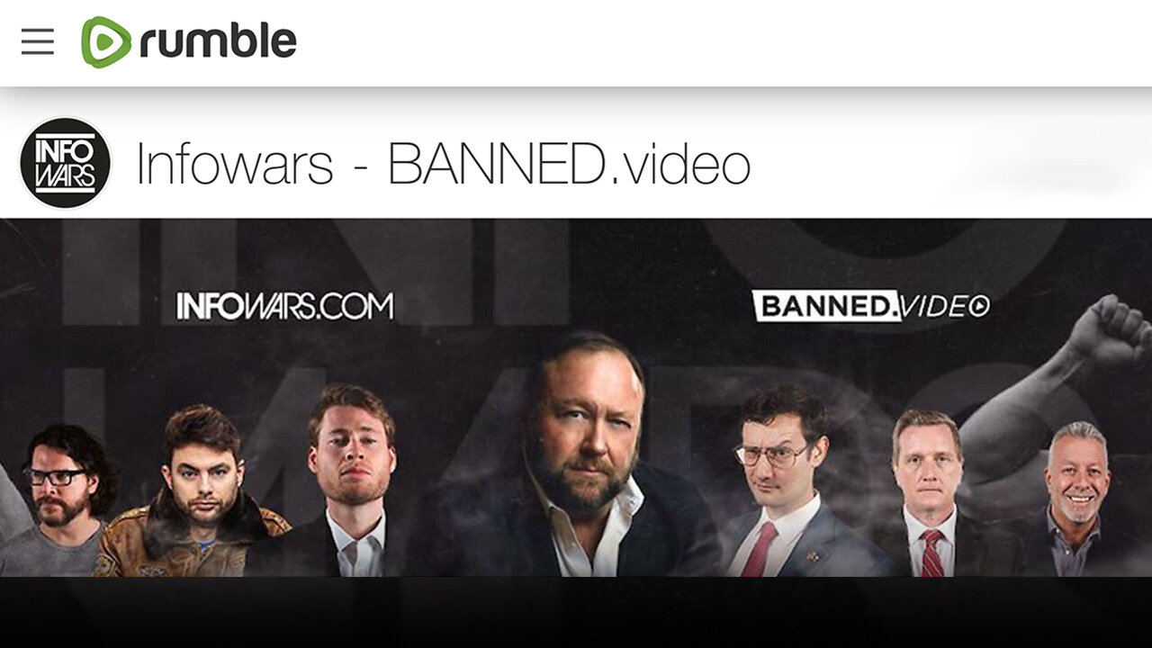 Alex Jones Wants You!... To Follow Him On Rumble!