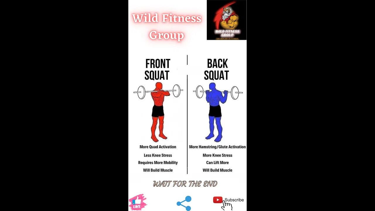 🔥Front squat v/s back squat🔥#shorts🔥#viralshorts🔥#fitnessshorts🔥#wildfitnessgroup🔥