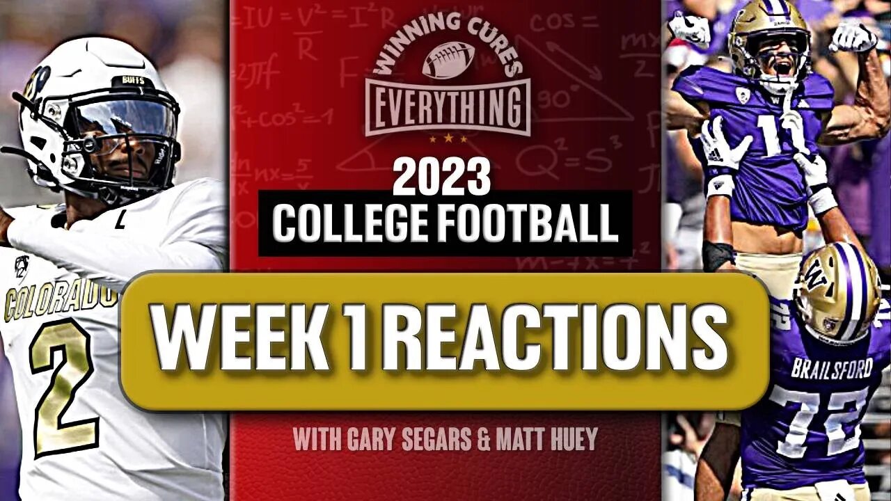 2023 Week 1 College Football Reactions & Recap! Colorado revival, Fresno State, Washington & more!