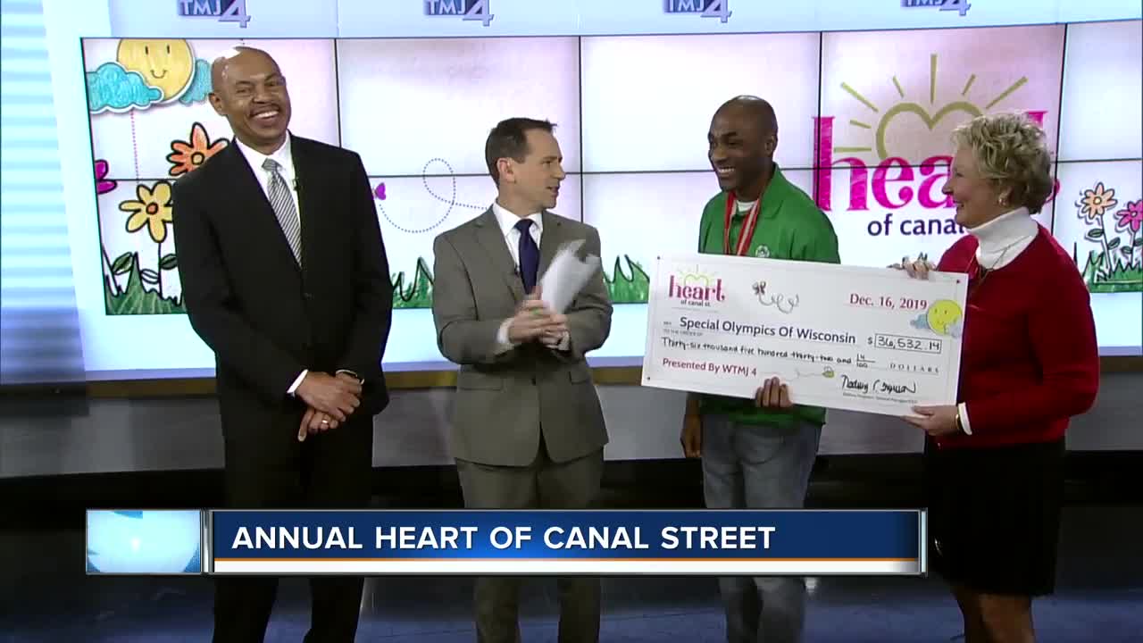 Special Olympics of Wisconsin awarded $36,000 as part of Potawatomi Hotel and Casino's annual 'Heart of Canal St.' campaign