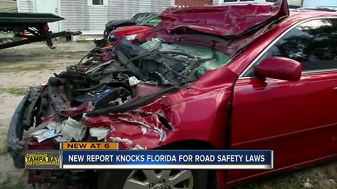 Report: Florida falls 'dangerously behind' on road safety laws