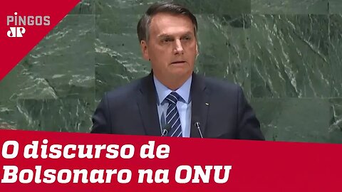 Bolsonaro foi firme na ONU, não agressivo