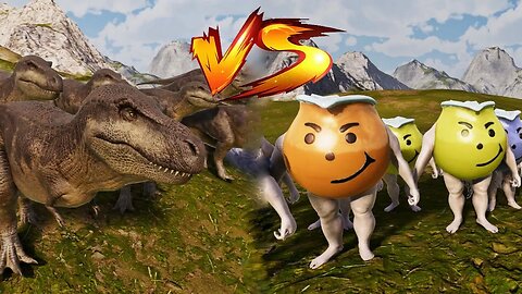 1000 T-REX vs 1000 Juice man Ultimate Epic Battle Simulator