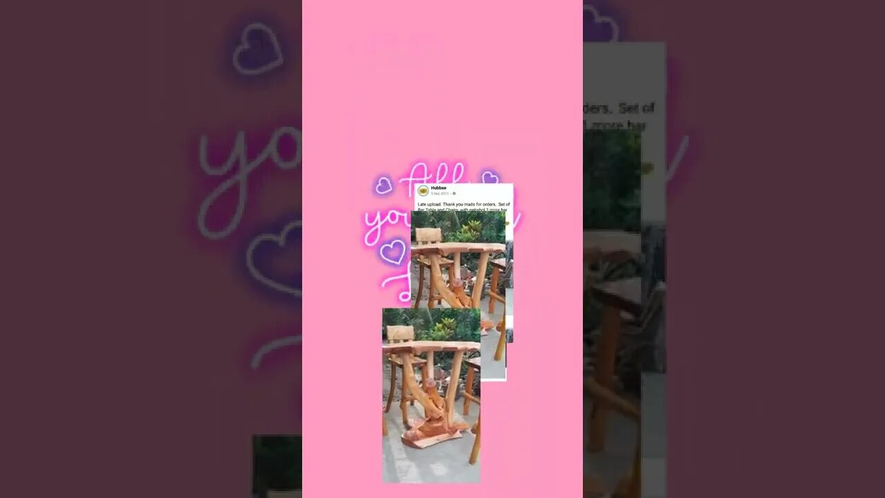 BAR TABLE SET WITH 3 CHAIRS