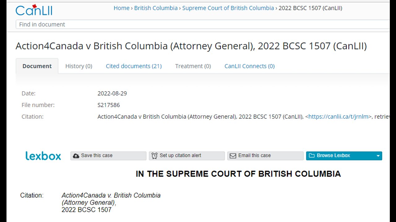 Action4Canada Case Struck In Its Entirety (No Surprise)