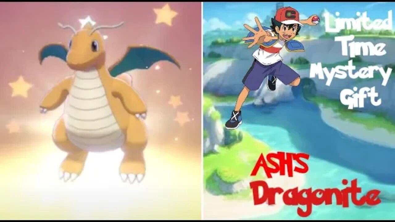 Very Limited Time Mystery Gift- Ash's Dragonite | Pokemon Sword and Shield