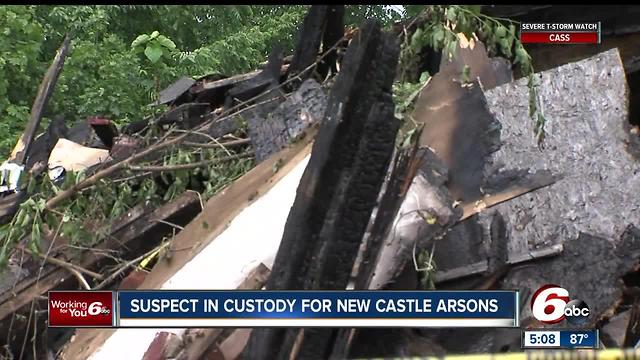 Man accused of setting fire to several homes in New Castle