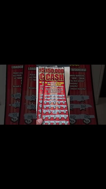 $30 Lottery Ticket Test $50,000 CASH! #lottery